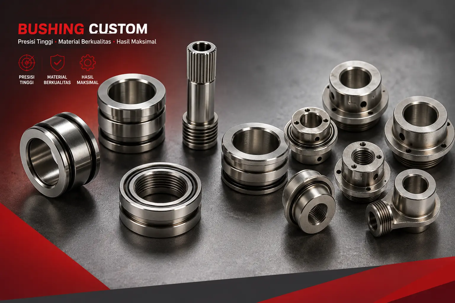 Jasa Pembuatan Bushing Custom Presisi